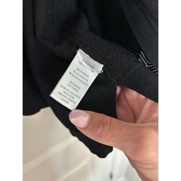 Theory Black Open Front Draped Cardigan Lightweight Sweater Women’s Size Large - Picture 4 of 6